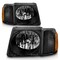 Anzo Usa 01-05 EXPLORER SPORT TRAC HEADLIGHTS CRYSTAL BLACK 111041 - alternate 2